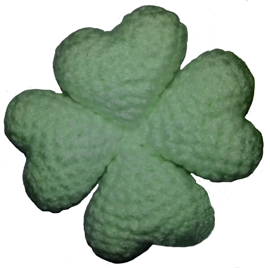 Bild Kleeblatt geäkelt